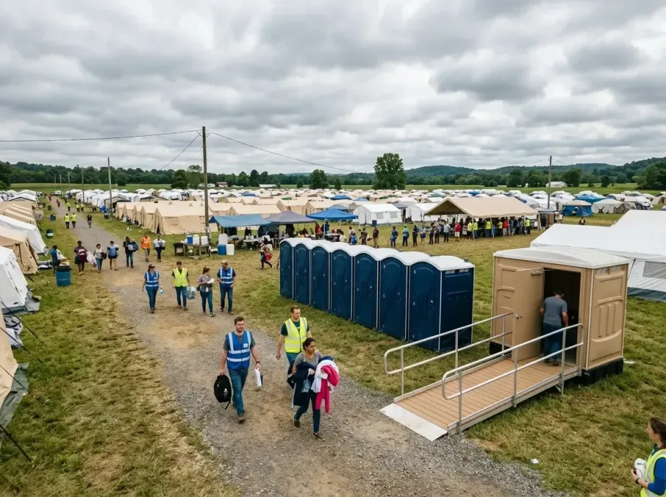 disaster-relief-camp-restrooms-010 — frequently asked questions, Dumpster & Portable Bathrooms Rental in Pleasant Run Farm,…